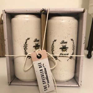 “Bee True” Salt and Pepper Shakers, NWT